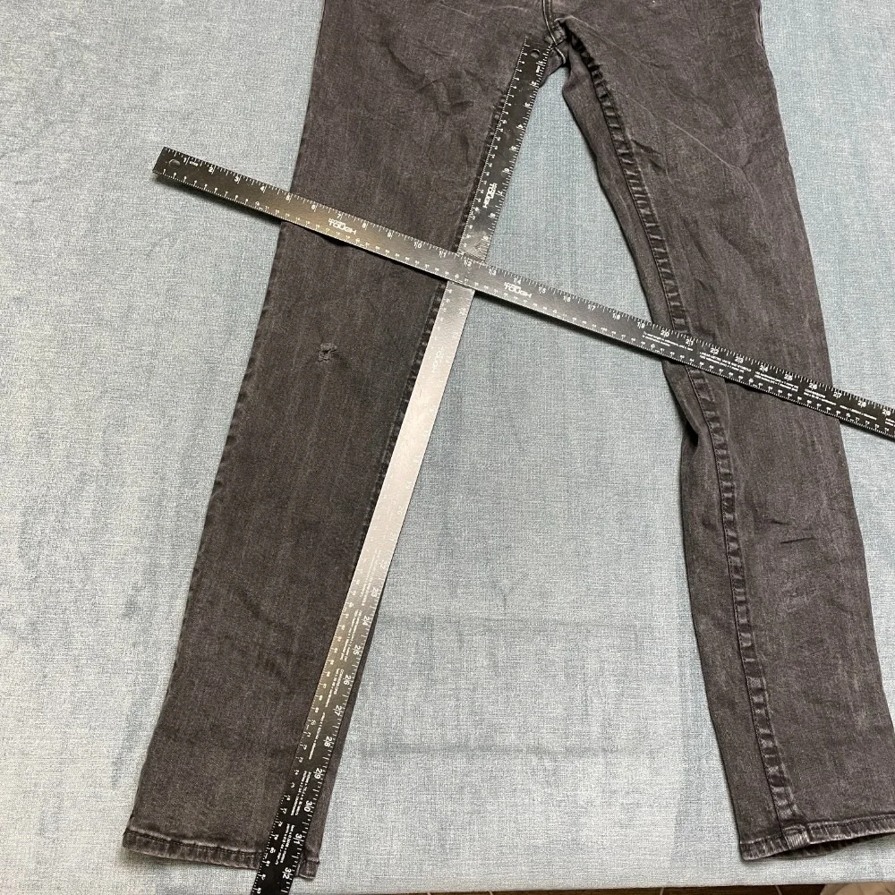 True Religion World Tour Jeans Mens 31 Black Denim Logo Flap Pockets Streetwear